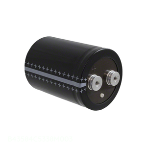 Distribuidor Autorizado B43584C5338M003 Condensador de Aluminio 3300uF 20% 450V con Montaje de Perno para Chasis - Product Image 1