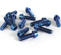 OEM Din6921 Boulon en acier allié au titane Tête cylindrique à six pans creux Gr5 M3 M6 M8 Vis en titane