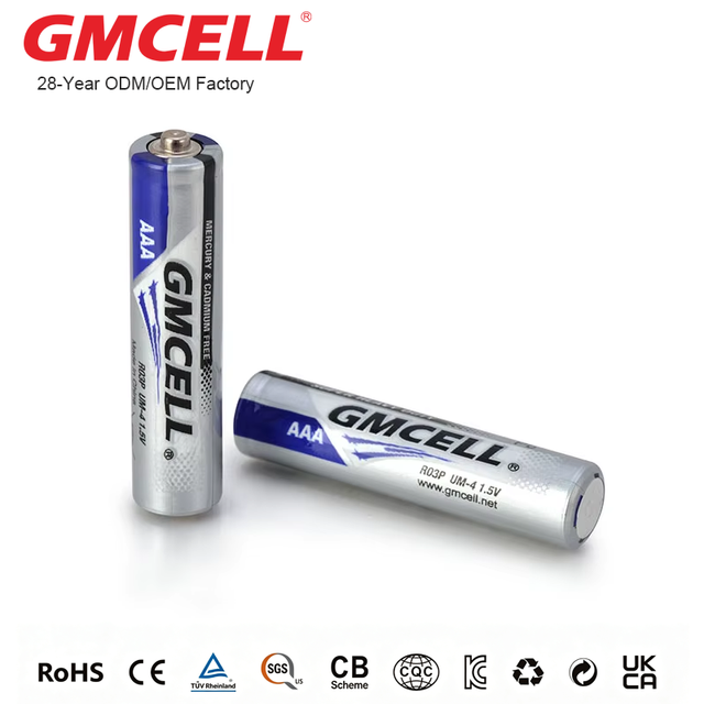 Heavy Duty Battery AAA Size 1.5v Dry Battery R03p Um-4 Aaa Primary Bateria for Remote Control Toys