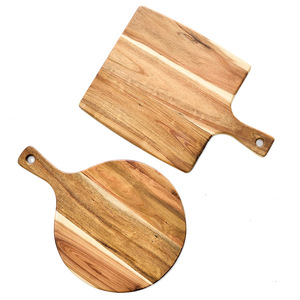 Tabla para carne de madera de acacia, rectangular, diseño minimalista, para uso en fiestas. - Product Image 5