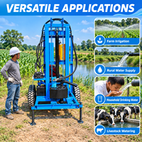 Foreuse de puits d’eau 200m machine de forage de puits d’eau pour usage agricole forage rotatif à boue vente directe d’usine