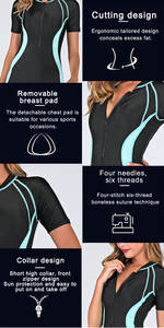 Haute qualité filles maillots de bain maillots de bain grande taille dames maillots de bain à manches courtes maillot de bain une pièce pour les femmes plus âgées - Product Image 3