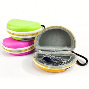 Estuche Rígido Personalizado para Auriculares de EVA, Material de Cuero PU con Cierre Metálico Pequeño, Impermeable, Resistente a Golpes, para Viajes - Product Image 1