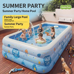 Outdoor PVC Inflatable Swimming <b>Pool</b> for Children Adults <b>Water</b> Spraying Super Large Household Use Mobile Design Smart Flash - Product Image 3