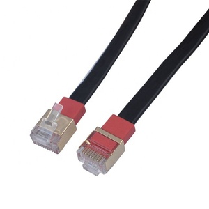 32AWG Copper Flat Cat7 Network <b>Patch</b> <b>Cable</b> Thin Flat Cat7 Rj45 <b>Cable</b> UTP - Product Image 2