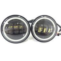 Feux auxiliaires LED COBRA pour moto tout-terrain, feux antibrouillard et latéraux de 4,5 pouces, 12V 30W 3000 lumens