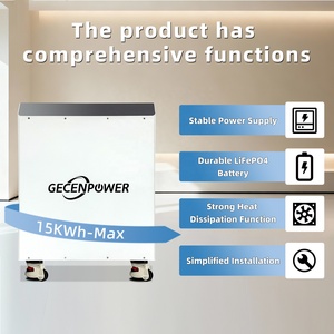 GECENPOWER <span class=keywords><strong>Inversor</strong></span> de 12KW, Batería de Litio LifePO4 de 15KWH/16KWH, Sistema de Almacenamiento de Energía TODO EN UNO, Estación de Energía - Product Image 4