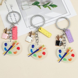Acrylic Keychain with Custom logo Double-sided Creative Anime and Cartoon Pendant Key Ring for Graduation Season