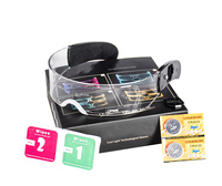 Lunettes lumineuses à LED 7 couleurs, fonctionnant sur piles, pour fêtes, scènes, bars, festivals de musique, lunettes technologiques