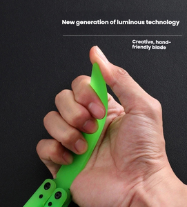 Glowing Practice Butterfly Knife Flipping Knife Plastic Knife Tricks Folding KnifeSquid Night Light Training Butterfly Knife - Product Image 5