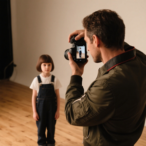 Modèles de enfants virtuels IA pour la <span class=keywords><strong>photographie</strong></span> de vêtements pour tout-petits, prises de vue réalistes sécurisées par le droit <span class=keywords><strong>d</strong></span>'<span class=keywords><strong>auteur</strong></span>, amélioration du CTR des listes de produits e-commerce pour les vendeurs mondiaux - Product Image 1