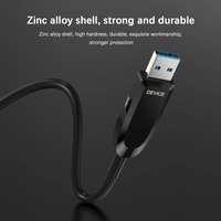 Câble optique actif SYONG USB 3.2 Gen2 10 Gbit/s USB-A mâle vers USB-A mâle, câble d'extension hybride en fibre pour AV professionnel