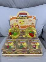 Vaseline Bananen Squishy Speelgoed met Kleurrijk Fruit, Knijp Stressverlichtend Speelgoed Vaseline Appel Squishy Aardbei Squishy
