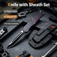 Nouveau couteau de poche d'extérieur en acier 8Cr13MoV avec manche en alliage d'aluminium, outil EDC, couteau de chasse personnalisable pour le camping (OEM)