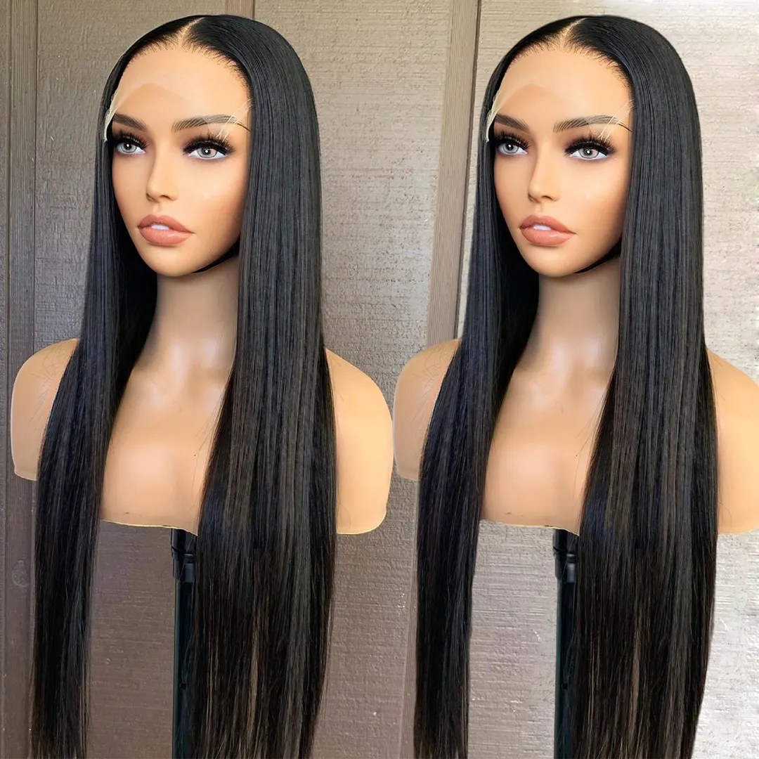 Raw Indian Hair Extensions Human Hair Bundles 360 Full Lace Human Hair Wigs Lace Front Wig HD Lace Frontal Wigs For Black Women