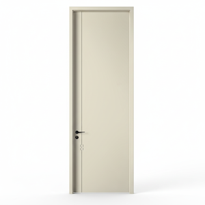 Porte intérieure silencieuse de haute qualité, structure en bois massif, porte en bois robuste et stable pour la décoration de villas de luxe - Product Image 1