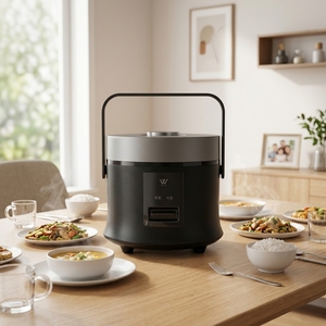 Home Hotel <b>Kitchen</b> Student Dormitory Small Rice Cooker Portable Mini Non-Stick Coating Inner Pot Prevents Food From Sticking and - Product Image 1