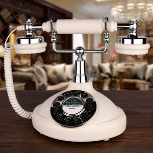 Telefono Vintage Nostalgico Stile Europeo Retrò Antico per Casa e Ufficio con Rotazione e Pulsanti Fissi Telefoni Fissi Regali Originali - Product Image 4