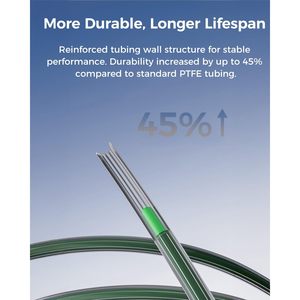 ท่อ PTFE ของ Creality ยาว 4 เมตร หนา 1.5 มม. ช่องภายในรูปดาว ทนความร้อนสูง สีดำ สำหรับเครื่องพิมพ์ 3 มิติ - Product Image 6
