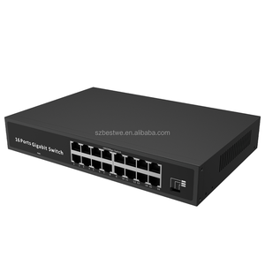 Commutateur réseau Gigabit Ethernet haute performance à 16 ports 10/100/1000 Mbps RJ45 - Product Image 1