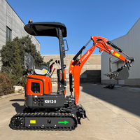 Vente flash : Mini-excavatrice KAISAN 1t 1,2 tonne, pelle hydraulique à chenilles, moteur diesel EPA, excavatrice d'occasion, fournisseur chinois