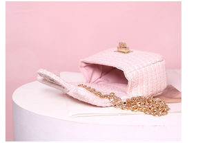 Sacs à Bandoulière Mini à Rabat Classique en Tweed, Chaîne, Luxe, Inspirés par des Créateurs de Marques Célèbres, Sacs à Main pour Femmes et Enfants - Product Image 6