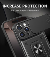 Étui de téléphone Africa Transsion pour Tecno Pop 10 Pro/Camon 40 Premier/Spark 40 Pro+/Pova7 avec support rotatif et coque magnétique blindée