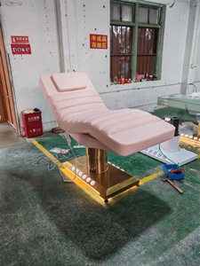 Beauty Salon Esthetician Furniture Gold Base Luxury Spa Massage Table Lash <b>Bed</b> Curve Facial <b>Bed</b> Electric Cosmetic Eyelash <b>Bed</b> - Product Image 6