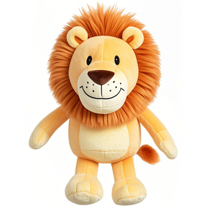 Lindo juguete simulación bosque selva animales León jirafa mono juguetes de peluche simulación animales de zoológico de peluche decoración de regalo - Product Image 3