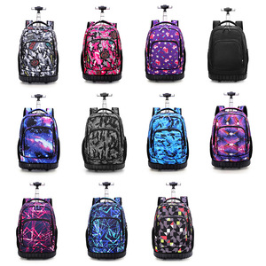 <span class=keywords><strong>Sac</strong></span> à dos à roulettes pour garçons, <span class=keywords><strong>sac</strong></span> à dos de <span class=keywords><strong>voyage</strong></span> pour adultes, grand format 5-9 - Product Image 2