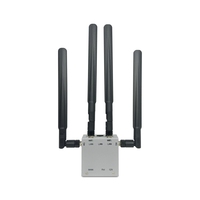 Routeur sans fil industriel mini 4G LTE avec 1 WAN et 3 LAN 300 Mbps OpenWrt QOS et cryptage WPA3 Ethernet et emplacement pour carte SIM