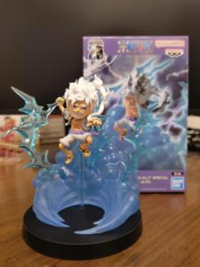 Figura de Anime Original de Banpresto, Pirata Chibi de Pelo Blanco, 4 Pulgadas, Escala <span class=keywords><strong>1</strong></span>/16, PVC ABS, Mini Figura con Base de Nube de Trueno, <span class=keywords><strong>Manga</strong></span> - Product Image 5