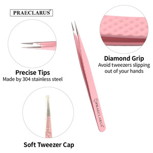 Chuyên nghiệp chất lượng cao thép không gỉ mở rộng lông mi nhíp sử dụng hàng ngày sợi tip kẹp cho phần mở rộng lông mi - Product Image 3