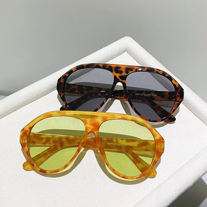 2025 Wholesale Classic Retro Avation Oversized Sun Glasses Custom Logo <b>Large</b> <b>Frame</b> Fashion Sunglasses for Women Men Gafas De Sol - Product Image 1