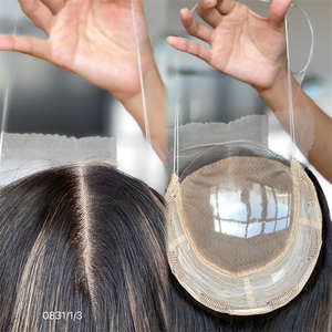 Peluca de Cabello Virgen Europeo de 8mm con Ondas Naturales y Color con Mechas, 130% de Densidad, para Mujer, Venta Caliente 2025 - Product Image 2