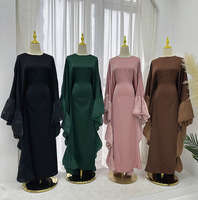 Robe musulmane pour femmes EID 2026, vêtements islamiques, robes pour femmes grandes tailles, abaya modeste, nouvelle robe papillon Dubaï, kaftan abaya