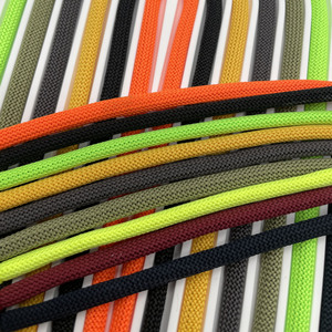 Bán Buôn Màu Sắc 6 Mm Polyester Dệt Kim Dây Với Lời Khuyên Kim Loại Tùy Chỉnh Polyester Dây Kéo Dây Dây - Product Image 4