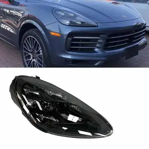 Porsche Cayenne için otomotiv kafa ışık 4 gözler tam LED araba ışık farlar ön ışıkları 2011-2017 yükseltme 2020 yeni stil