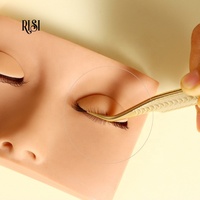 Emballage personnalisé RISI, cils multicouches, tête de mannequin en silicone pour les extensions de cils