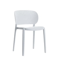 Vente en gros de chaises roses pour table à manger industrielle Chaises minimalistes mignonnes de style baroque en plastique Pp Back Chaise en plastique