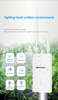 Point d'Accès Sans Fil Extérieur CPE Répéteur WiFi 2.4G 60M 300Mbps Pont WiFi POE Amplificateur de Signal CCTV Accessoires de Surveillance