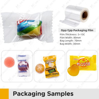 Ligne de machines d'emballage automatique pour sachets, bonbons à la noix de coco, bonbons durs au lait, sachets, boîtes, cartons