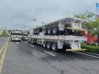 LUEN 40/45/53ft Tri-Axle 50 60T Remorque à plateau pour la Russie