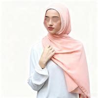 Nouveau Turban Femme Couleur Unie Personnalisé 2026 en Polyester, Voile Malaisien à Deux Boutons et Lacets, Burkini en Nylon Spandex