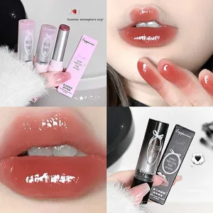 Cappuvini Retro Solid <strong>Lip</strong> Gloss <strong>Sweet</strong> and Cool Butterfly Korean Nude Color Solid <strong>Lip</strong> Glaze Makeup for Students Lipstick - Product Image 5