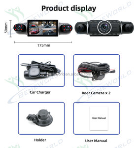 5 kênh 4K + 2*1080P + 1080P Car DVR Recorder FHD 25 fps <span class=keywords><strong>Wifi</strong></span> GPS 3inch IPS màn hình video Dash <span class=keywords><strong>Camera</strong></span> siêu tầm nhìn ban đêm - Product Image 4