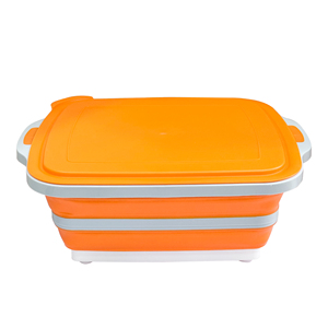 8L tiết kiệm không gian món ăn bồn tắm 16L có thể gập lại thớt di động thớt Hội Đồng Quản trị ráp thớt cho BBQ chuẩn bị bồn tắm - Product Image 4