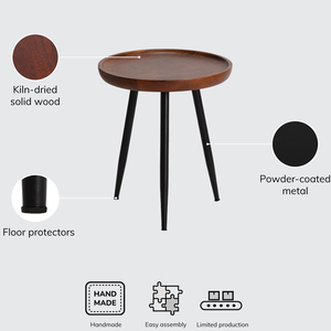 Tables d'appoint contemporaines sur mesure vendues en usine pour les salons, les chambres à coucher, les hôtels, en bois et en métal - Product Image 4