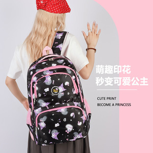 Korean Style Cartoon <b>Backpack</b> 15 Inches Printing School Education Unisex <b>Student</b> <b>Backpack</b> - Product Image 1