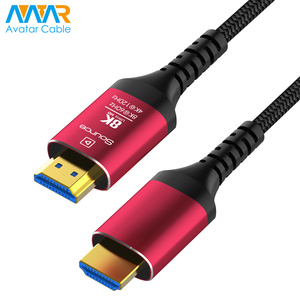 10m 20M 30M 50M 60M 70M 80M 100m 2.1V 48Gbps 8K 4K HDMI cáp quang 8k60hz với nylon bện mạ vàng - Product Image 6